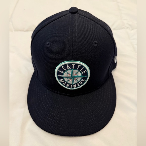 Seattle Mariners New Era Teal and Black hat 59fifty 7 1/8 - Picture 1 of 8